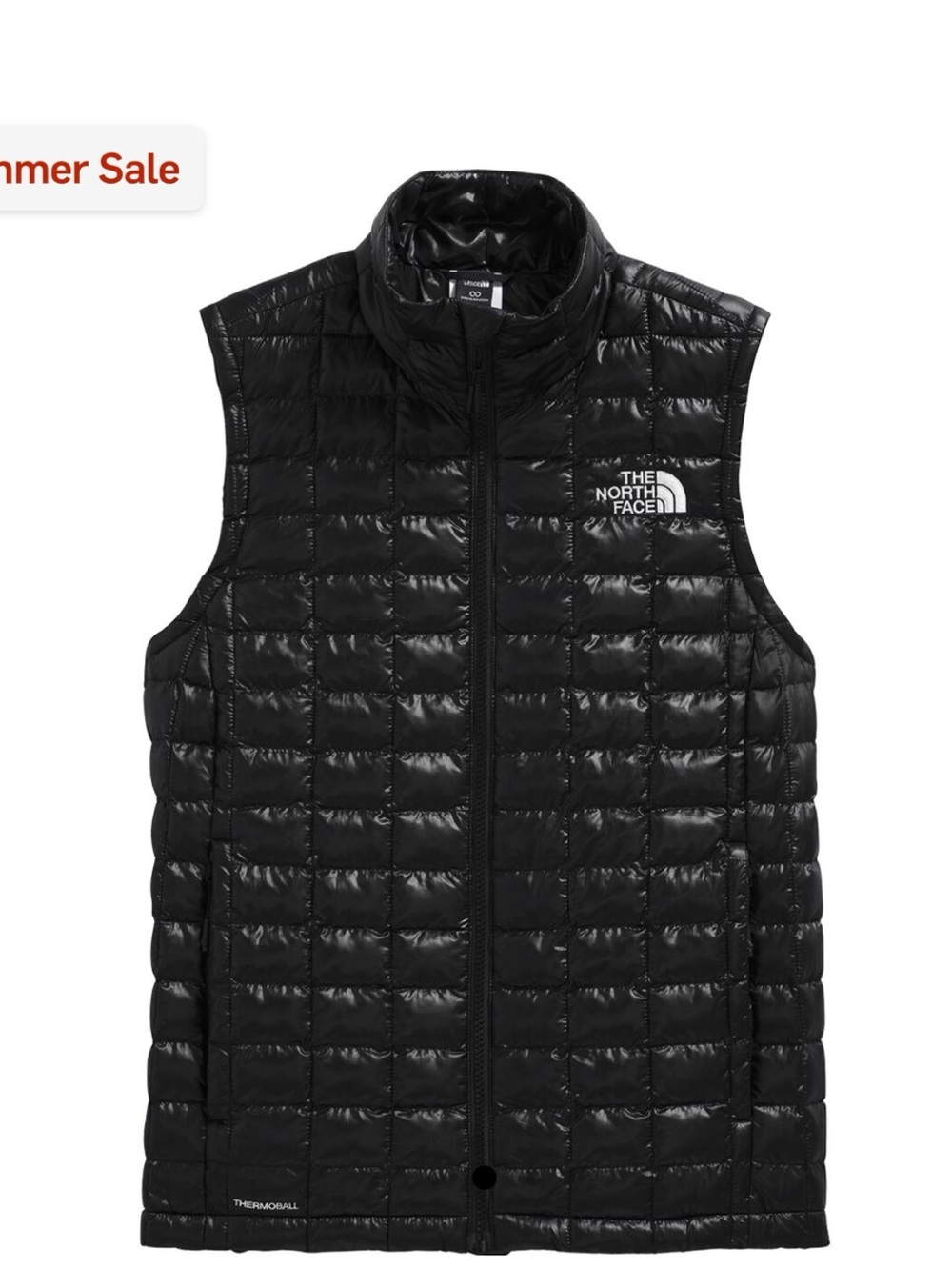 The North Face Black Quilted ThermoBall Vest
